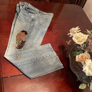 Ralph Lauren Patch Jeans Size 10